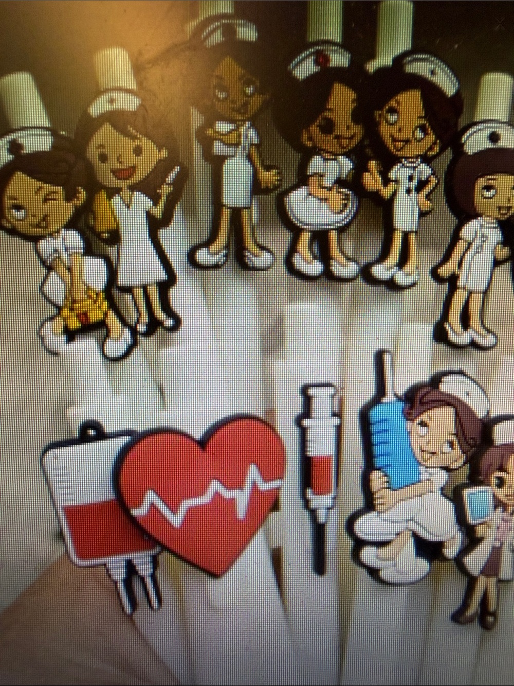 Nurse-Themed Pens with Red Accents set 2. 🆕